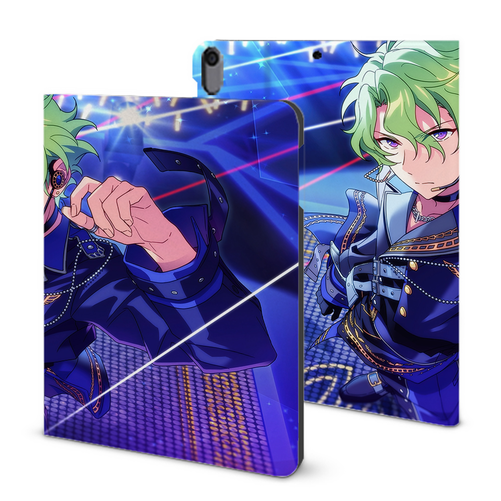 （画像用） あんさんぶるスターズ! Ensemble Stars IPad ケース ブック型 PUレザー TPU 耐衝撃 軽量 薄型 ペン収納なし 全面保護 IPad 各モデル対応